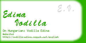 edina vodilla business card
